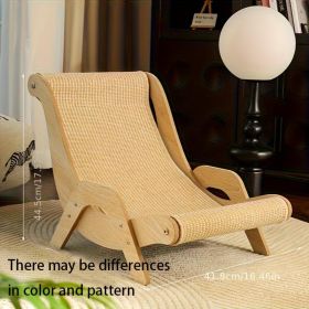 2-in-1 Cat Hammock And Scratching Post Durable Linen Rope Pet Rest Chair For All Seasons (Option: Extra size)