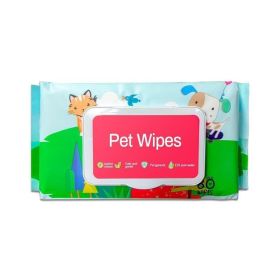 Dog Wet Wipes, Fragrance Free, Plant.based  SKIP THE BATH Gentle Cleansing AndDeodorizing,Hypoallergenic, Wipes For PawsEars, Fur, Eye Ducts A (Option: 1pcs)